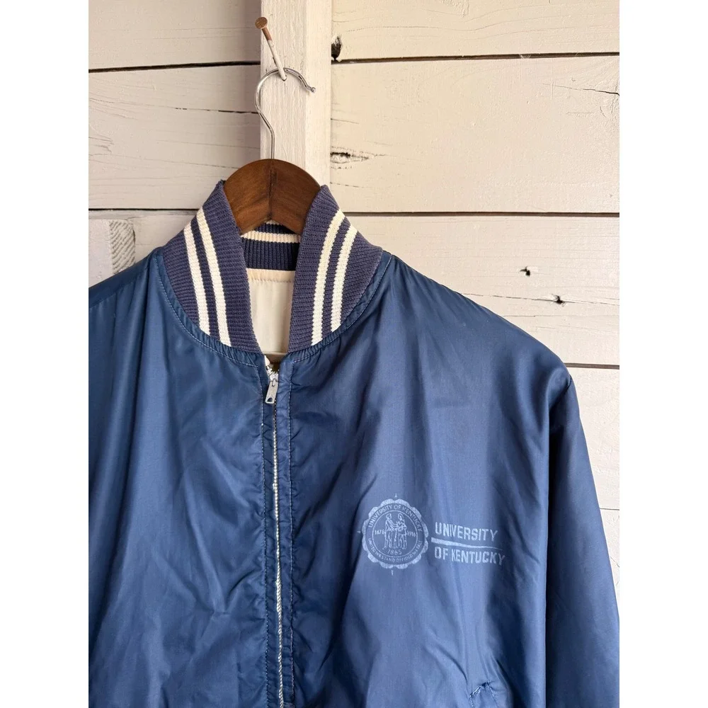 Vintage 60s University of Kentucky Wildcats Bomber Jacket jem reversible